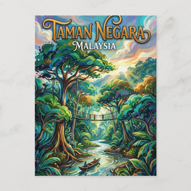 Postal Taman Negara Malasia (Anverso)