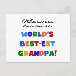 Postal También conocido como el mejor regalo de abuelo