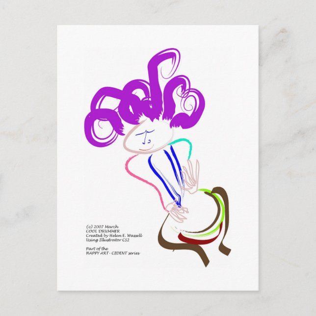 Postal tambor fresco (Anverso)