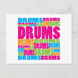 Postal Tambores coloridos