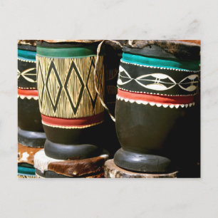 Postal Tambores tallados a mano, Livingston, Zambia