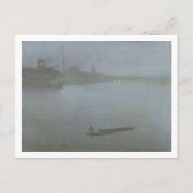 Postal Támesis - Nocturne in Blue and Silver, c.1872/8 (o (Anverso)