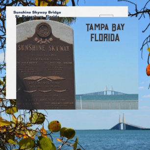 Postal Tampa Bay Florida Puente Sunshine Skyway
