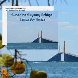 Postal Tampa Bay Florida Sunshine Skyway Fotográfico