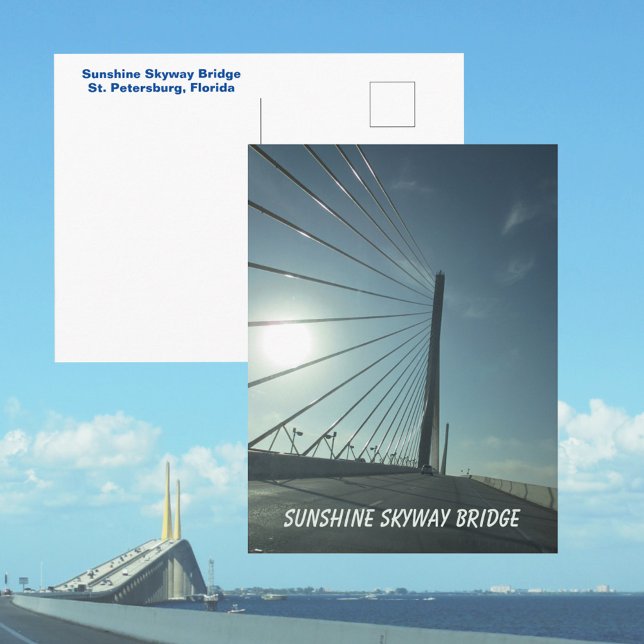 Postal Tampa Bay Sunshine Skyway Bridge Florida (Subido por el creador)