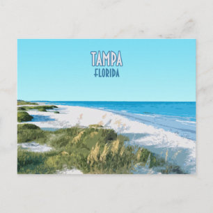 Postal Tampa Beach Florida Vintage