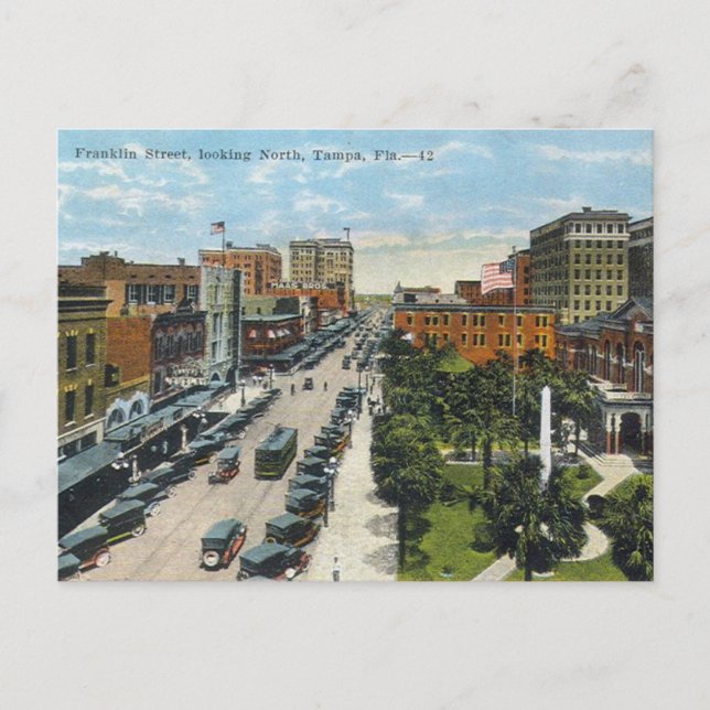 Postal Tampa - Calle Franklin (Anverso)