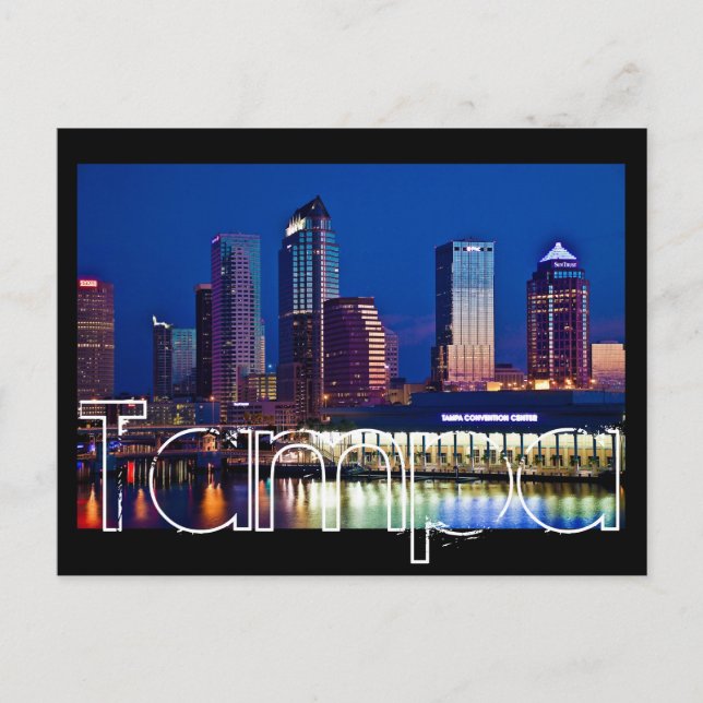 Postal Tampa, Florida al amanecer de las Islas Davis. (Anverso)