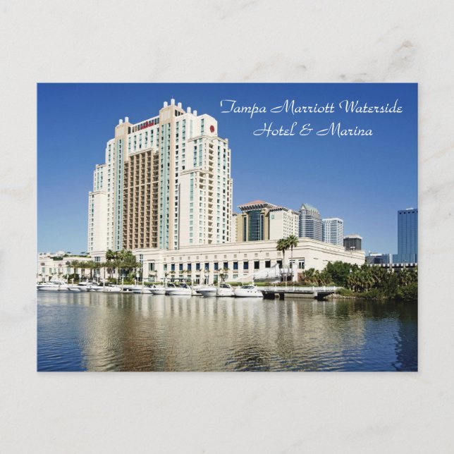 Postal Tampa, Marriott, Waterside, Hotel & Marina (Anverso)