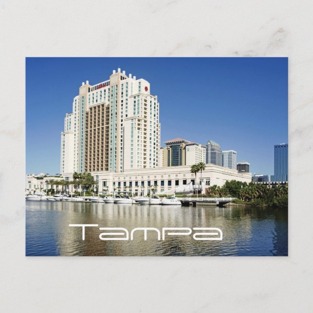 Postal Tampa, Marriott, Waterside, Hotel & Marina (Anverso)