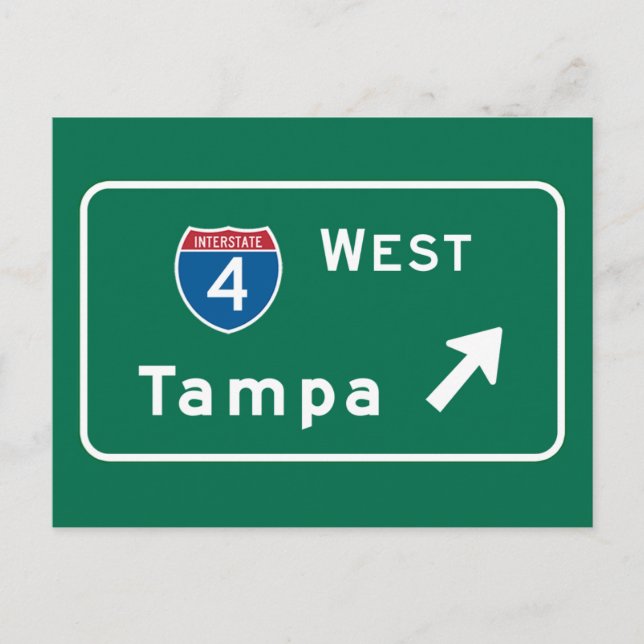 Postal Tampa, Rótulo FL Road (Anverso)