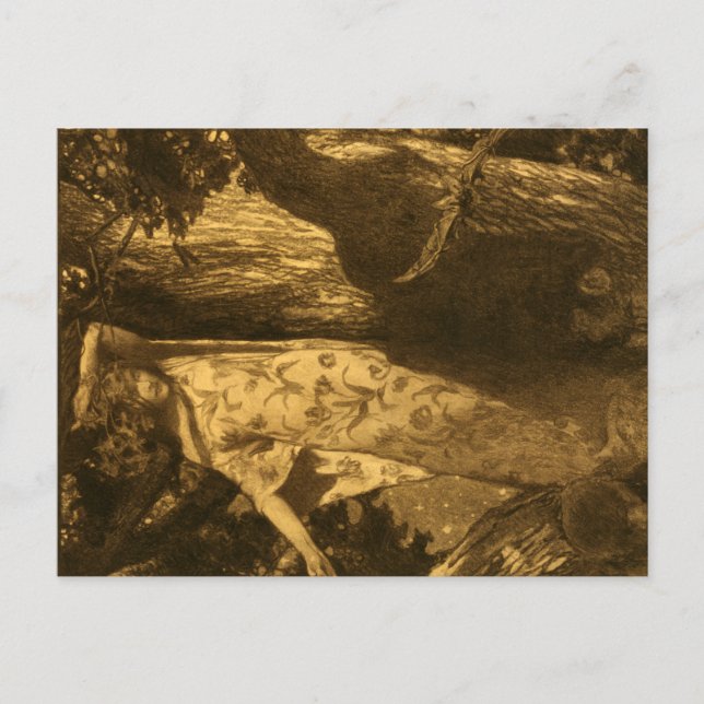 Postal Tan atormentados guardianes de la luna de la noche (Anverso)