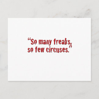 Postal "Tan muchos monstruos…