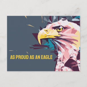 Postal Tan orgulloso como un águila