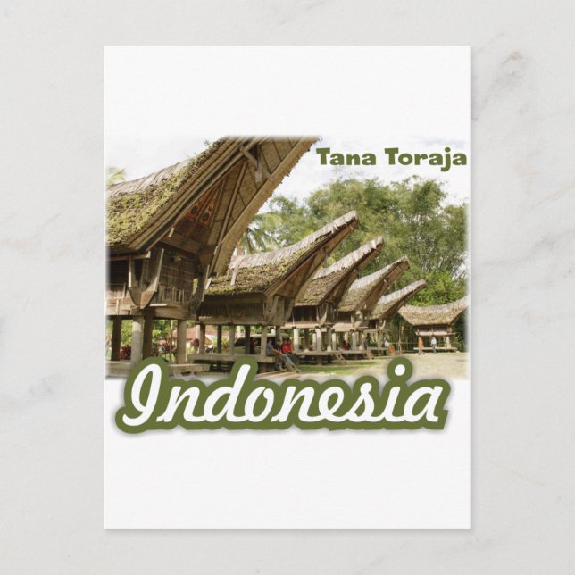 Postal Tana Toraja Indonesia Souvenir (Anverso)