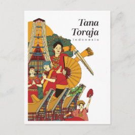 Postal Tana Toraja Indonesia Travel