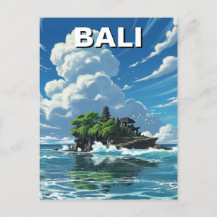 Postal Tanah Lot Bali Indonesia Travel