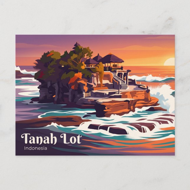 Postal Tanah Lot Indonesia (Anverso)