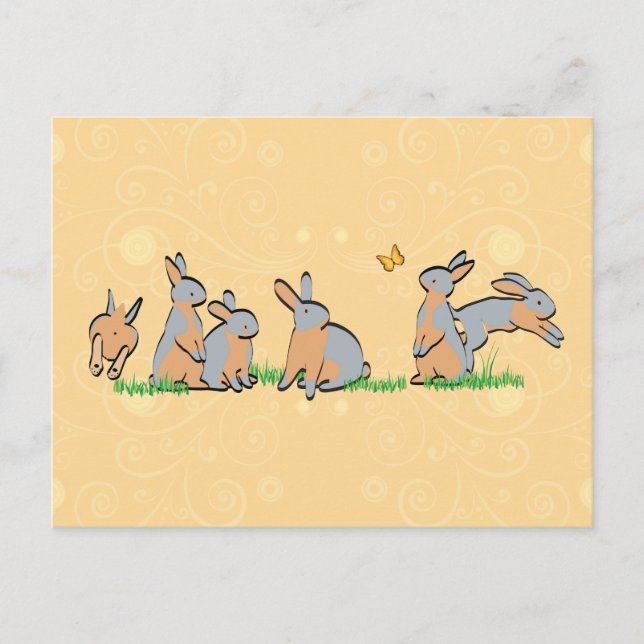 POSTAL TANETAS AZULES EN LA GRASA (Anverso)