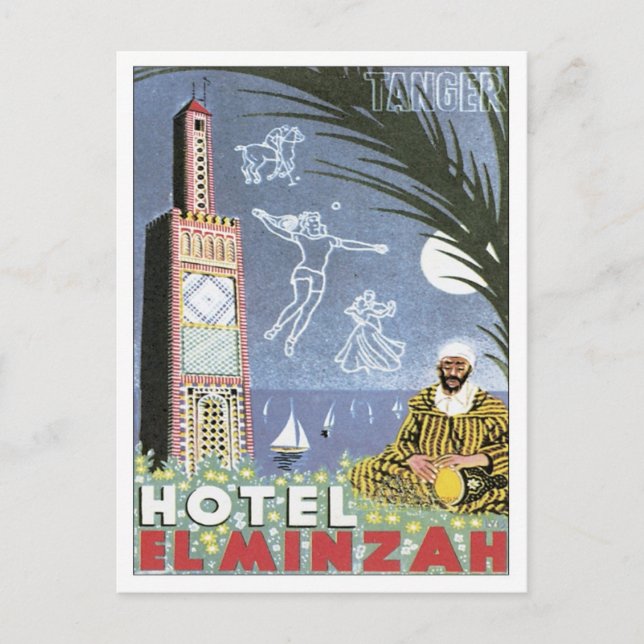 Postal Tánger Marruecos Vintage (Anverso)