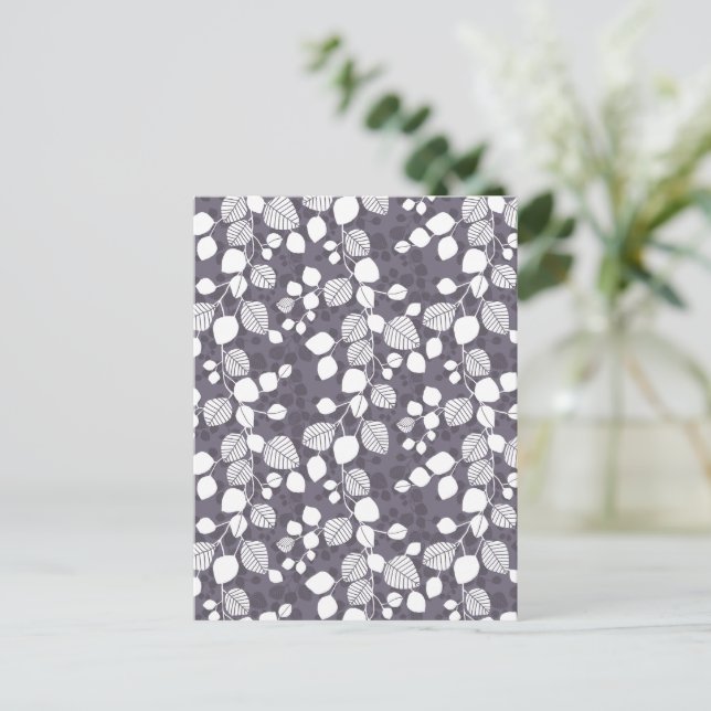 Postal Tangled Foliage Canopy Deep Contrast Botanical (Anverso de pie)