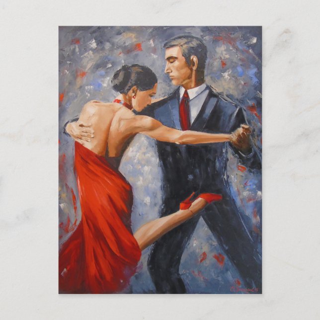 Postal Tango argentino (Anverso)
