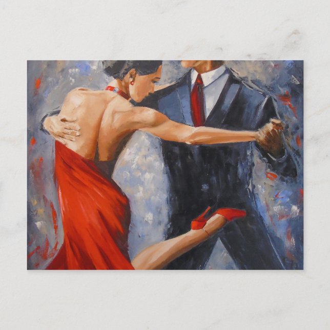Postal Tango argentino (Anverso)