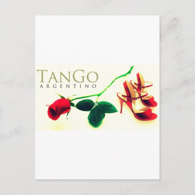 Postal Tango argentino vintage (Anverso)
