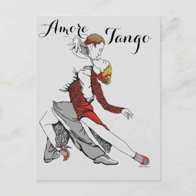 Postal Tango de Amore (Anverso)