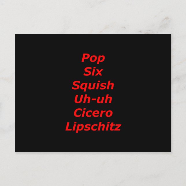 Postal Tango de bloque celular (Anverso)