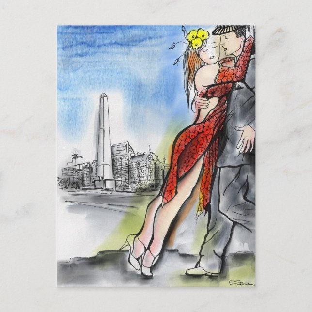 Postal Tango de Buenos Aires (Anverso)