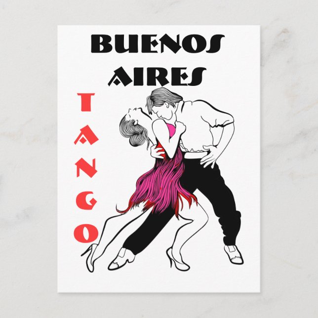 Postal Tango de Buenos Aires (Anverso)