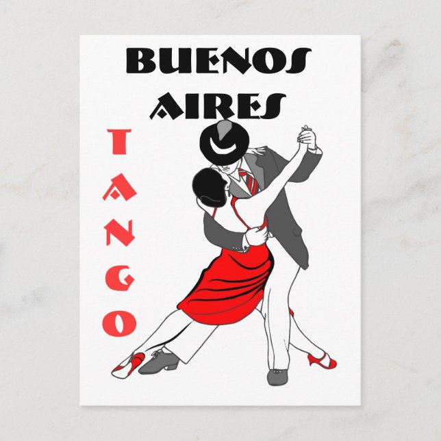 Postal Tango de Buenos Aires (Anverso)