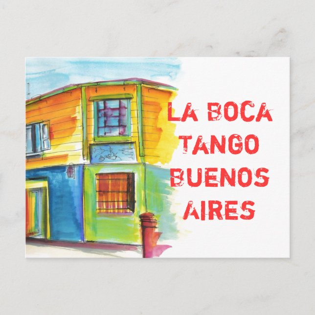 Postal Tango de La Boca (Anverso)