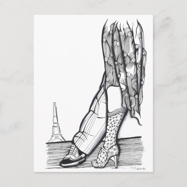 Postal Tango de París (Anverso)