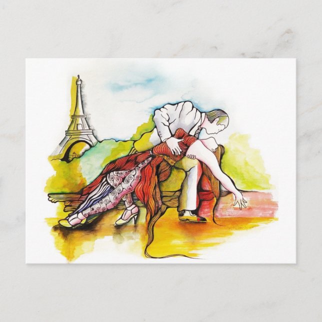 Postal Tango en París (Anverso)