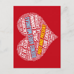 Postal Tango Milongas de Buenos Aires pasado y presente