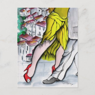 Postal Tango Pueblo Blanco