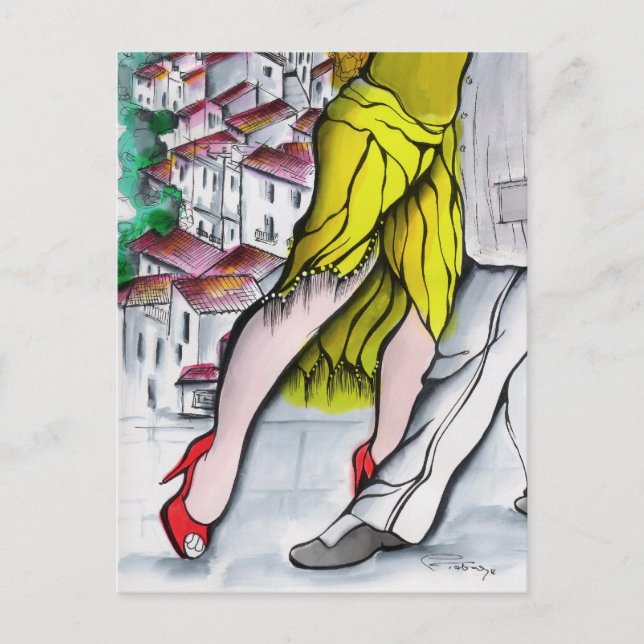 Postal Tango Pueblo Blanco (Anverso)