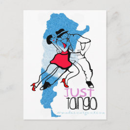Postal Tango recién hecho en Argentina