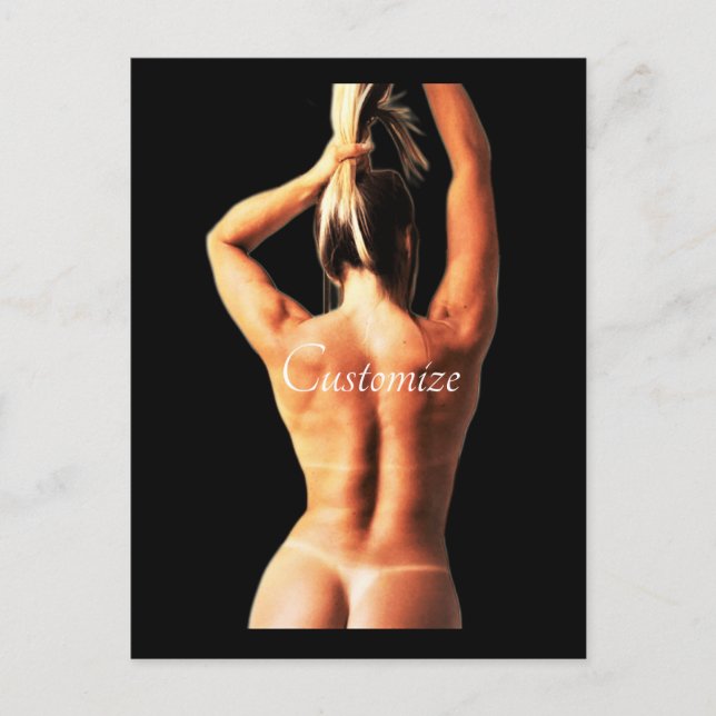 Postal Tanlines de modelo de aptitud Thunder_Cove (Anverso)