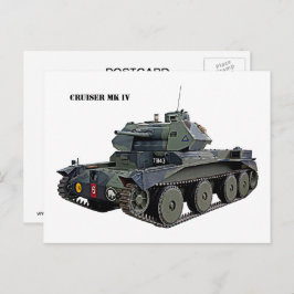 Postal Tanque británico Cruiser Mk IV
