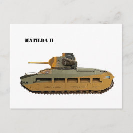 Postal Tanque de Infantería Matilda II Británico