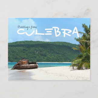 Postal Tanque de playa de Puerto Rico