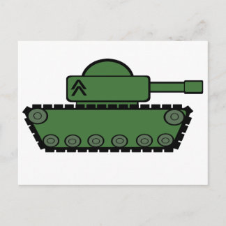Postal Tanque militar