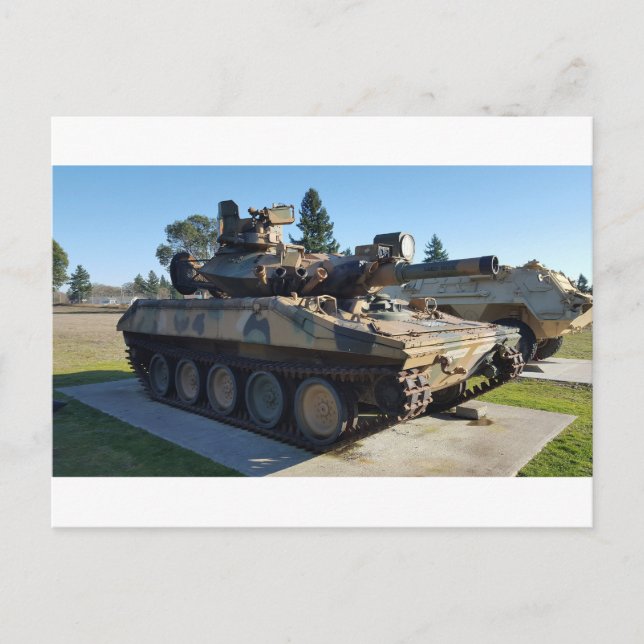Postal Tanque Militar Camuflaje Desértico (Anverso)