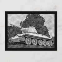 Tanque ruso T-34,Monumento soviético,Berlín - B&W(