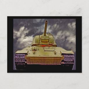 Postal Tanque ruso T-34,Monumento soviético,Berlín - Petr