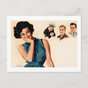 Postal Tantos Hombres, Tantas Opciones, Vintage