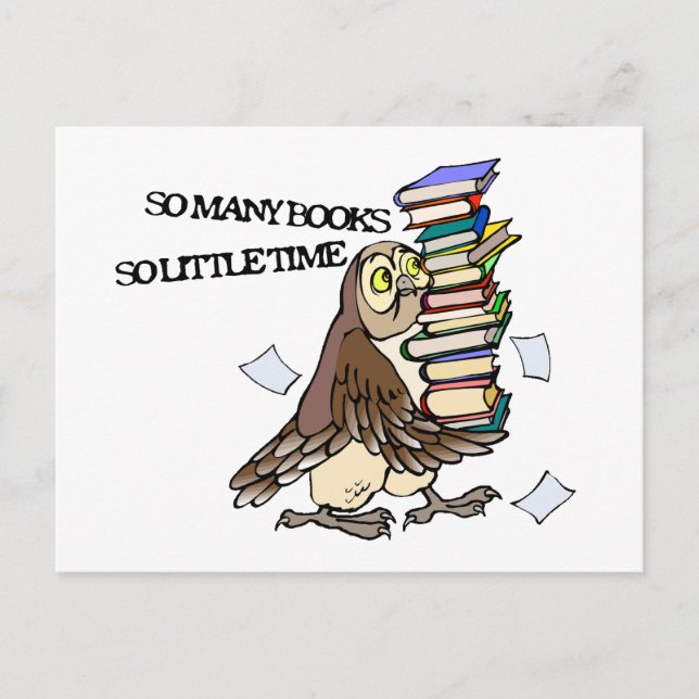 Postal Tantos libros (Anverso)